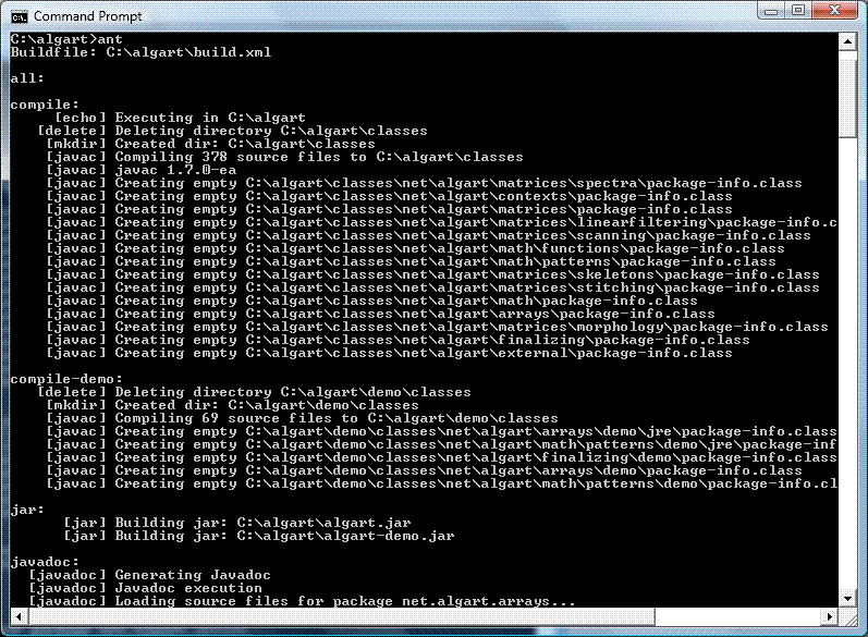 AlgART libraries: arrays and image processing