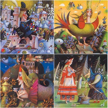 Illustrations To The
 Russian Fairy Tales
 
  mixed. tech. 30 x
 30 1997