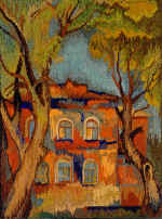 Red house. Tapestry. 1987.( by A.Kazantsev)