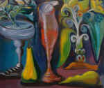 "Still life with wineglass". 1999. 