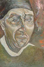 Male portrait.  5034,5. MDF, oil.1994.