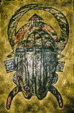Mask, from the Tassilin-Adger series; paper, pastel, oil	80*60 cm	1999