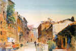 View of Italy. Assisi. Col. paper, water colors, whiting. 2129 1997