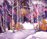 "March snow", canvas, oil, 7080, 1994.
