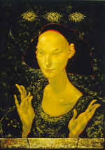 Reminiscence. 1993. Canvas, oil. 70*50. Exhibited in Paris.