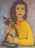 Sonya and Asya.  Canvas, oil. 4050.1996.