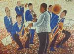 Band. Canvas on MDF, oil. 7295. 1999.