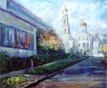 "Church of Ascension. The Road". 5060 Canvas, oil. 2001