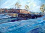 Ekaterinburg. "The Old Bridge". Canvas, oil. 4055 