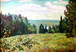 "Chusovskye dali".2002. Canvas. Oil.