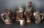 A.Zharikov, graduate project Souvenir set on Aztec decorative art themes Porcelain, glaze Supervised by Assoc. Prof. N.Kh.Khakimov 