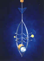 N.Istratuk, 5th year, 10th semester. Design of a lighting fixture on strings Fish. 