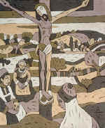 Жёлтый Христос. 2000г. х.,м. 70х55