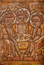 Святая троица. 2000г. х.,м. 27х18