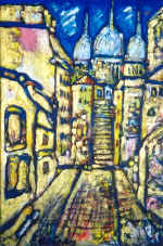  Лестница в Париже. Х.,м. 80х60 1998г.