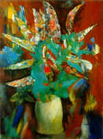 Летние цветы. Х.,м., 90х70, 1997.