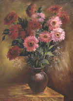 "Цветы", х.м.69х50, 1997г.