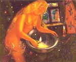 "В бане", кар., масло, 80х75, 1995г.