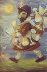Seller of Goblets. Canvas, oil. 40х50.1994.