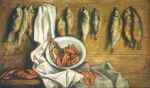 Вяленая рыба. 90х60. 1992. Х.м.