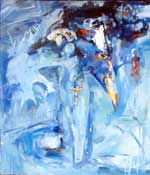 Полет синей птицы, 80х82, х., м. 1996