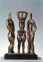 Three graces. Bronze.