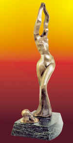 "Solomeya's danse". Bronze, serpentine, 1996. 42х9х7